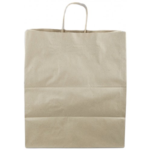 Пакет крафт круглые ручки 32*20*37